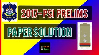 Gujarat PSI Paper 2017 Solution | Old Paper solution| Psi 2020-21 screenshot 3