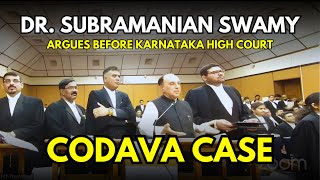 Dr #subramanianswamy Argues CODAVA CASE before Karnataka High Court