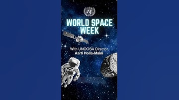 Meet UNOOSA: technologies from Space are used on Earth | World Space Week 2025