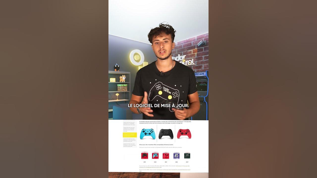 Under control mise jour manette sans fil switch youtube