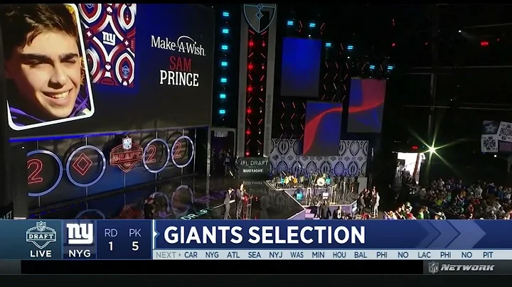 Giants Select Kayvon Thibodeaux With The 5th Pick | 2022 NFL Draft