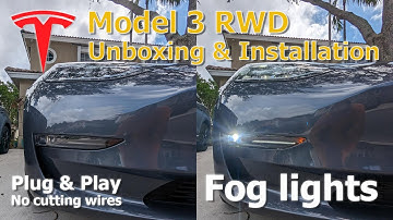 Tesla Model 3 RWD Fog lights - detailed installation