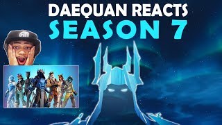 DAEQUAN REACTS TO SEASON 7 & DESTROYS IN FIRST GAME! | BATTLEPASS, NEW MAP, NEW SKINS, AIRPLANES!