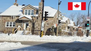 Conduciendo de Legendre hasta Montreal Norte. Invierno en Canada 4k video