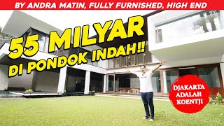 🔴RUMAH SULTAN PONDOK INDAH 55 MILYAR KARYA ANDRA MATIN‼️ KOLAM RENANG DAN ROOFTOP NYA THE BEST‼️