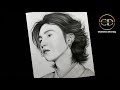 How to draw  bts suga  step by step pencil drawing  easy drawing tutorial boy face drawing