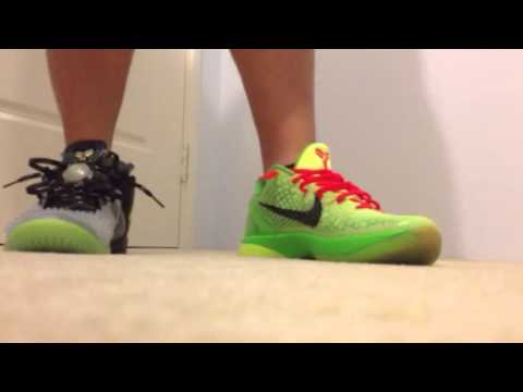 On Feet: Kobe 8 SS Christmas vs Kobe VI Grinch - YouTube