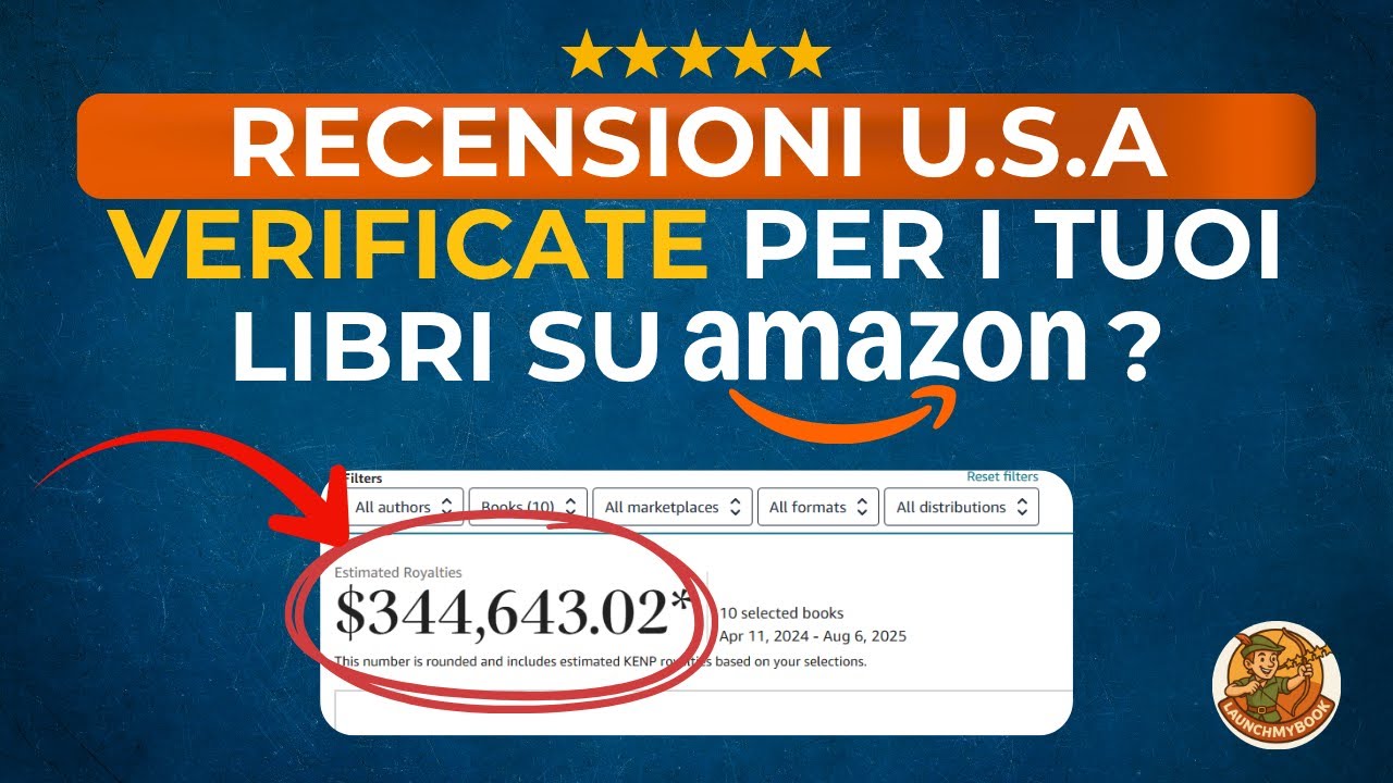 IL SERVIZIO #1 PER OTTENERE RECENSIONI VERIFICATE E REALI PER I TUOI LIBRI SU AMAZON!