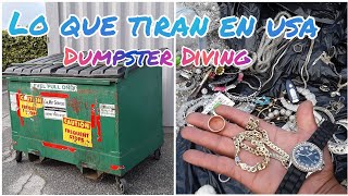 LO QUE TIRAN EN USA🇺🇸  🇲🇽( ENCUENTRO MUCHAS  JOYAS ENTRE LA  BASURA)  dumpster diving