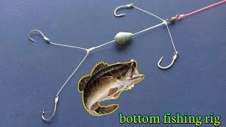 Cara Membuat Rangkaian Pancing Bercabang - 4 Mata Kail - Teknik Dasaran