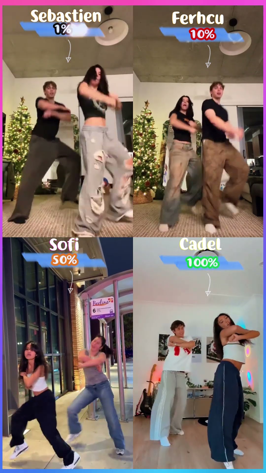 Action - Sebastien x Ferchu x Sofi x Cadel x Mia #dance #trend #viral #tiktok #shorts
