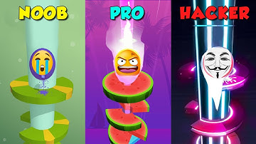 NOOB vs PRO vs HACKER - Helix Jump - Best Mobile Android/iOS Games