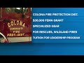 Colona Fire Department awarded $30,000 FEMA grant