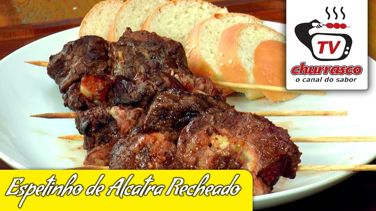 Como Fazer Espetinho de Carne com Fraldinha - Tv Churrasco 