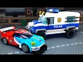 LEGO Гонки . ЛЕГО Мультики про Машинки. Полицейские Истории