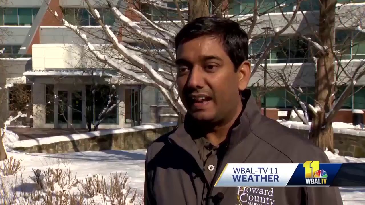 Storm pummels Howard County with more than foot of snow - YouTube