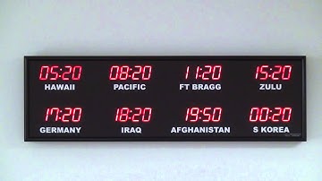 BRG Precision Products 662H Fixed Position, Time Zone Clock