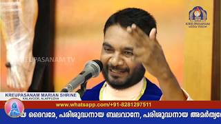 Fr V.P Joseph Valiyaveettil on first tuesday [1/1/2018] retreat at Kreupasanam