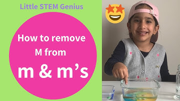 Floating Letter "M" with M&Ms | Candy Science Experiment for Kids by LittleSTEMGenius