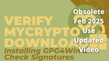 Superseded: Keep you Ethereum Safe from Scams. Verifying MyCrypto Download Signatures via GPG4Win.