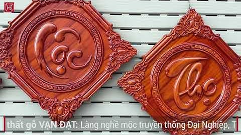 Bộ ba tranh gỗ Phúc lộc thọ treo tường tuyệt đẹp | Nội thất gỗ Vạn Đạt