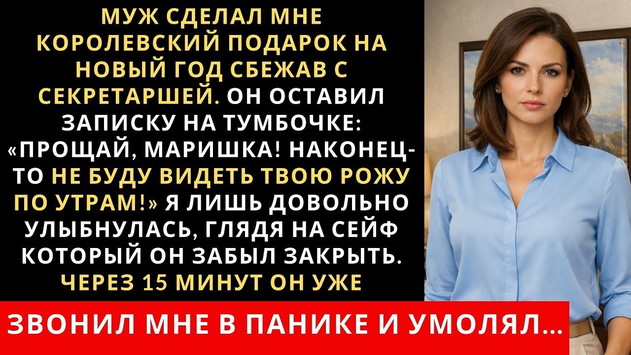 Муж сделал мне королевский подарок на Новый Год сбежав с секретаршей. Он оставил записку на тумбочке