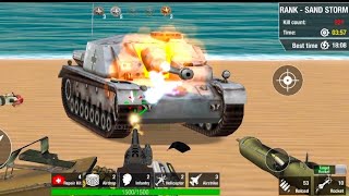 World war fight for freedom Destroy Boss's Tank at Sandstorm #worldwarz#game#gamplay#youtubegaming screenshot 2