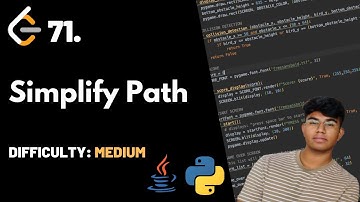 Simplify Path | Leet code 71 | Theory + Python + Java