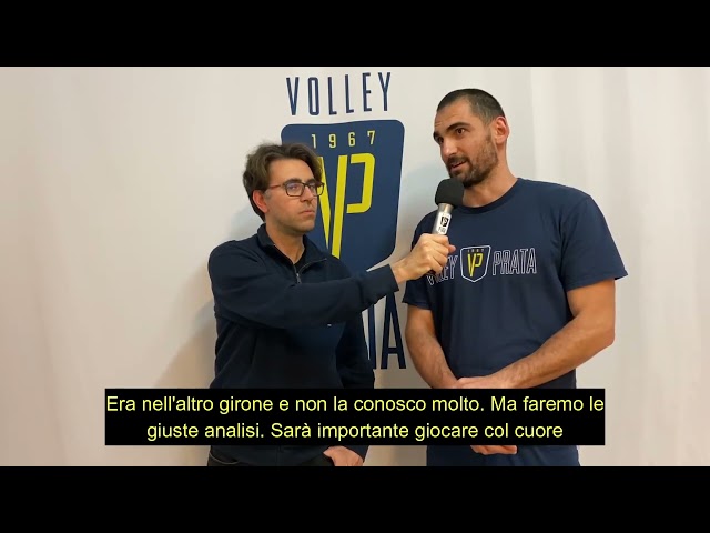 Zlatan Yordanov prima di Gara 1 Semifinale Promozione di Play Off