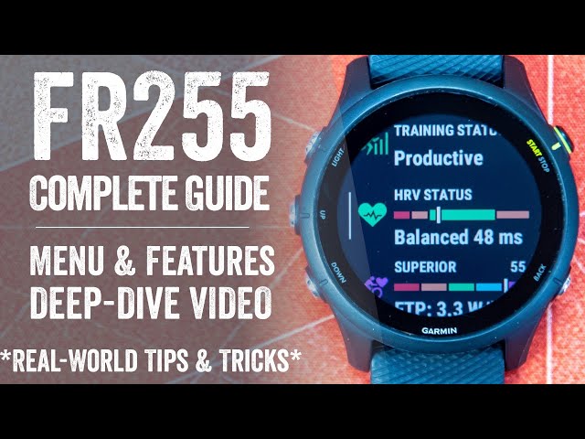 Garmin Forerunner 255/255S: The Complete Tutorial (How-To/User Interface  Guide) - YouTube