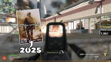 MW2 In 2025 Is EASY:INSANE "MG4 HOLOGRAPHIC" NUKE ON TERMINAL GROUND WAR!