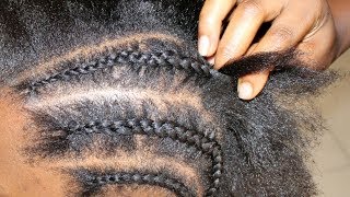 CORNROW 101/ HOW TO CORNROW  BEGINNER FRIENDLY