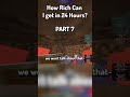 How Rich Can I get in Minecraft in 24 Hours? PART 7 #shorts