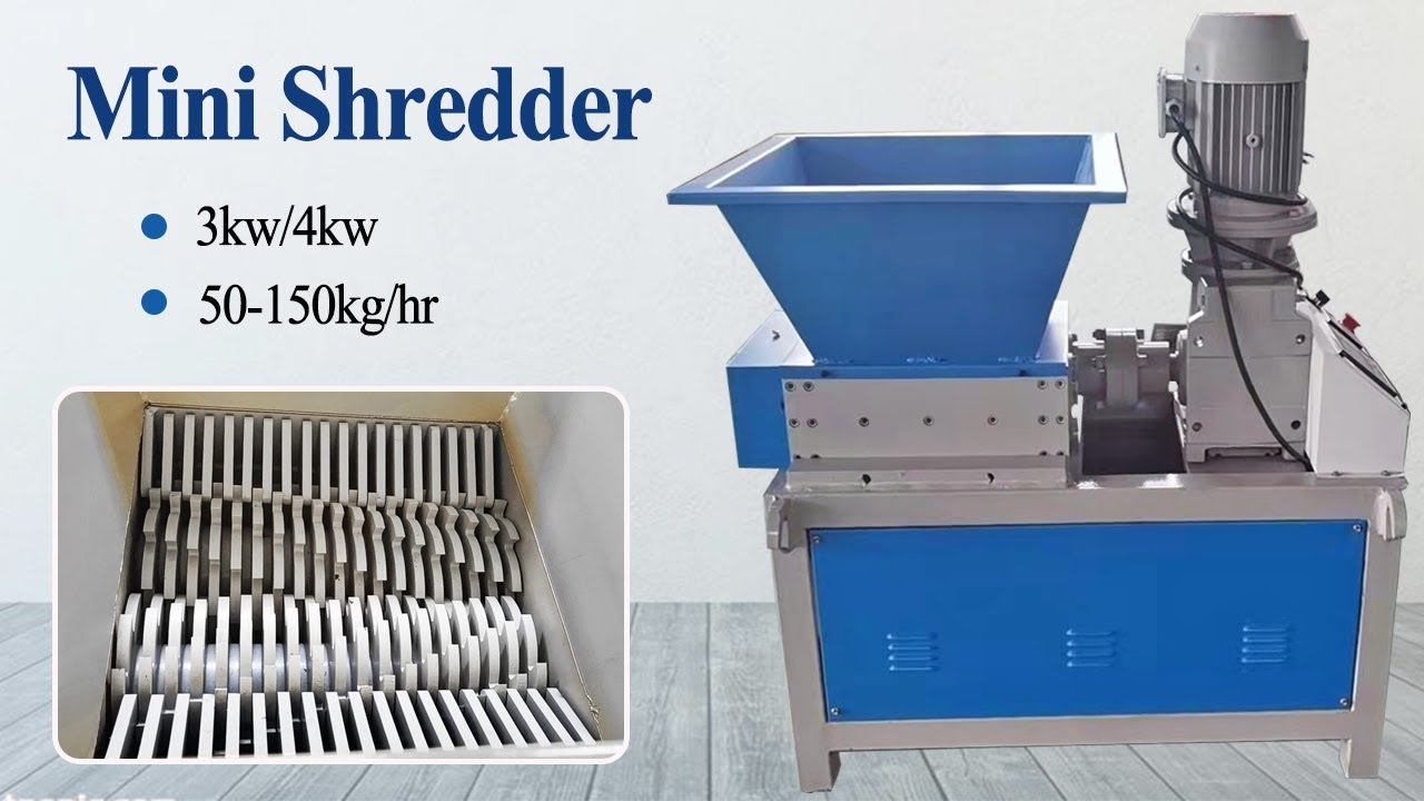 Mini Plastic Crusher Machine  Small Industrial Shredder 50-150kg