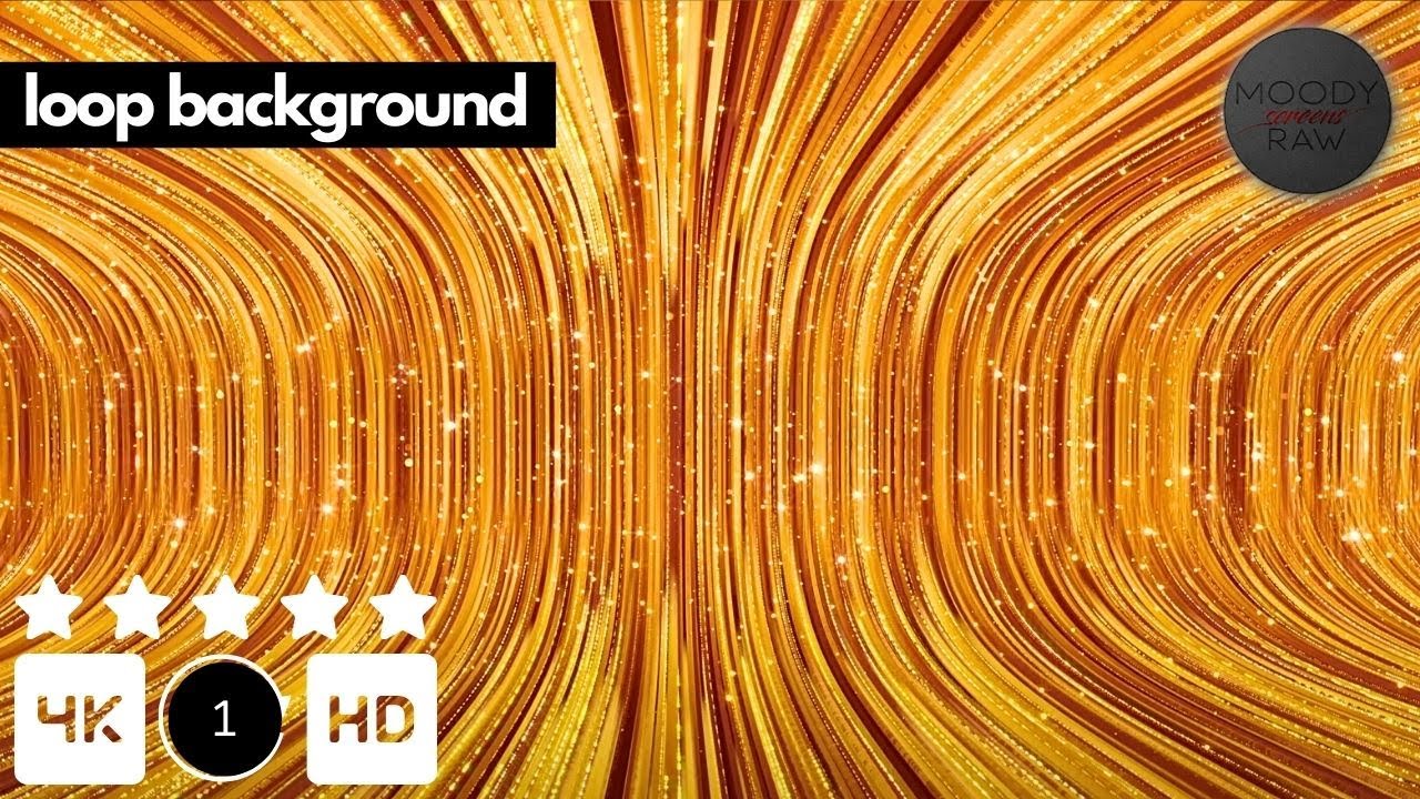 Golden Elegance Light Trails 4K Visual Loop (Silent) | Cinematic Luxury Background | Seamless Loop