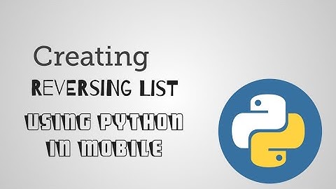 Reversing List in Python | swaping list method #deepak.j #python #programming