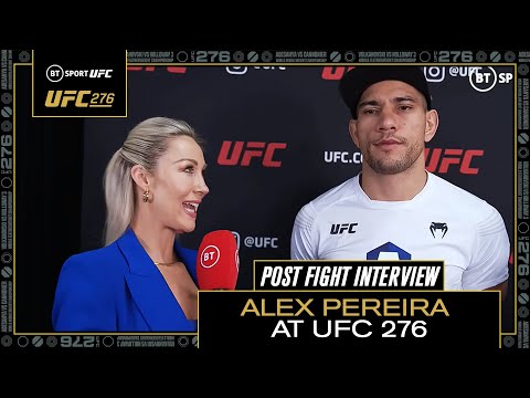 Alex Pereira on fighting Israel Adesanya! ? | UFC 276 Post Fight Interview