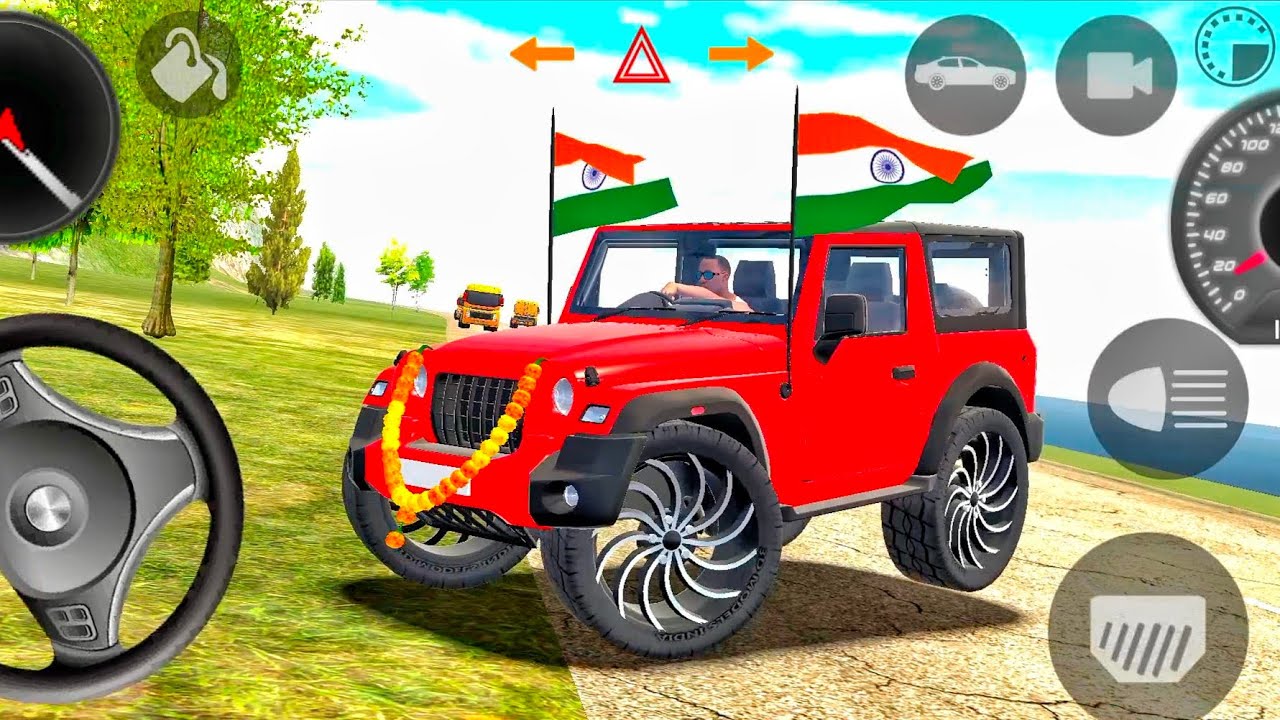 Modified Mahindra Thar😈Games:Indian Red Thar (Gadi Wala Games) Car Game Android Game - #2026