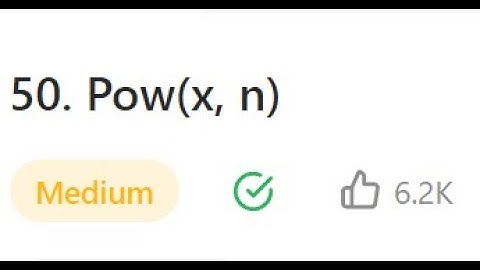 C++ Pow(x, n) Explanation - LeetCode