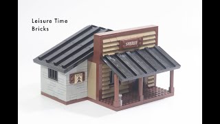 LEGO Western MOC Sheriff's Office Tutorial　レゴ　保安官事務所　作り方