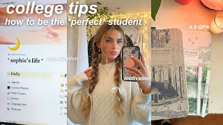 how to be the *perfect* college student supplies, study tips, & staying motivated