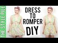 Dress To Romper DIY | The Style Pile #12