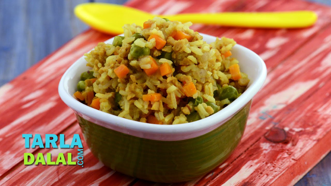 Soya and Vegetable Pulao by Tarla Dalal