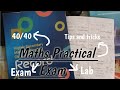 Maths Practical exam | tips to get full marks 40/40 my experience 🙌 #plustwopractical #mathslabexam