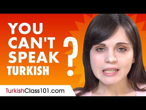 If You Understand Turkish But Can&rsquo;t Speak it...This video is for You!