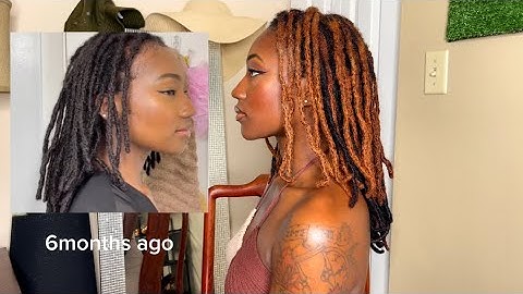 6 MONTH LOC EXTENSIONS UPDATE!  Length check, how often do I Retwist? Build up issues?