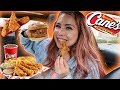 FRIED CHICKEN MUKBANG 먹방 TASTING RAISING CANES | EAT WITH ME