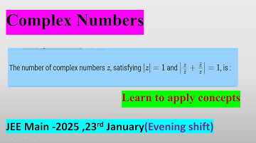 JEE Mains complexe getallen pyqs 2025 23 januari #jee #jeemains #wiskunde #complexegetallen #jeea...