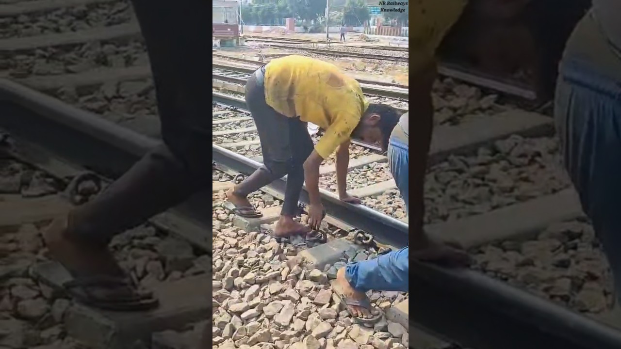 🚦🧤🦺Greasing The ERC Pandrol Clip On Railway Track