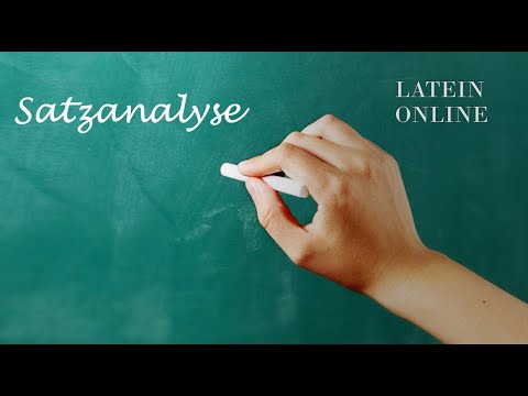 Grammatik: Lateinische Satzanalyse